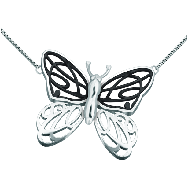 Pendentif en argent et nacre "Papillon avec ailes Art Nouveau"Referencia: CO1617Pendentif papillon Art Nouveau en argent sterling et acier.Pièces de musée inspirées des œuvres les plus représentatives des mouvements Art nouveau et Art déco, et du modernisme de la fin du XIXe siècle et du début du XXe siècle.