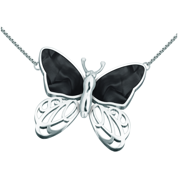 Colgante Art Nouveau de plata y nácar "Mariposa"Referencia: CO1618Colgante Mariposa Art Nouveau fabricada en plata de ley y acero.Piezas de museo inspiradas en las obras mas representativas del movimiento Art Nouveau y Art Déco, y del modernismo de finales del siglo XIX y principios del siglo XX.