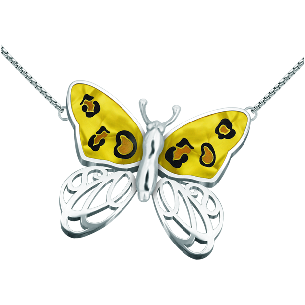 Colgante de plata Art Nouveau "Mariposa con manchas de Leopardo"Referencia: CO1619Colgante Mariposa con manchas de Leopardo Art Nouveau fabricada en plata de ley y acero.Piezas de museo inspiradas en las obras mas representativas del movimiento Art Nouveau y Art Déco, y del modernismo de finales del siglo XIX y principios del siglo XX.