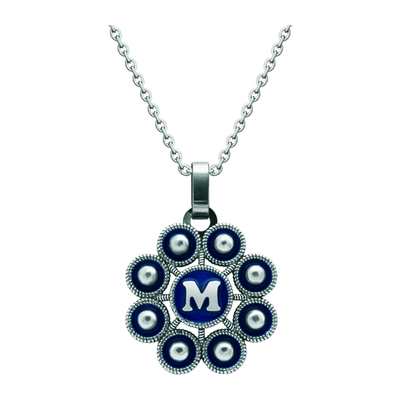 Silberanhänger "Personalisierter Charro-Button mit Initiale"Ref. Code: CO1958Anhänger aus Sterlingsilber und glatt poliertem Edelstahl, personalisiert mit Ihren im Ofen emaillierten Initialen.