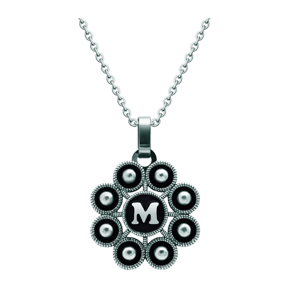 Silberanhänger "Personalisierter Charro-Button mit Initiale"Ref. Code: CO1958Anhänger aus Sterlingsilber und glatt poliertem Edelstahl, personalisiert mit Ihren im Ofen emaillierten Initialen.