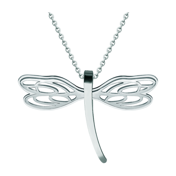 Pendentif libellule Art Nouveau en acier inoxydableReferencia: CO1963Pendentif en acier poli, lisse au toucher.Pièces de musée inspirées des œuvres les plus représentatives des mouvements Art nouveau et Art déco, et du modernisme de la fin du XIXe siècle et du début du XXe siècle.