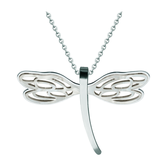 Colgante de Libélula Art Nouveau de acero y nácarReferencia: CO1965Colgante fabricado en acero pulido suave al tacto y celulosa de nácar.Piezas de museo inspiradas en las obras mas representativas del movimiento Art Nouveau y Art Déco, y del modernismo de finales del siglo XIX y principios del siglo XX.
