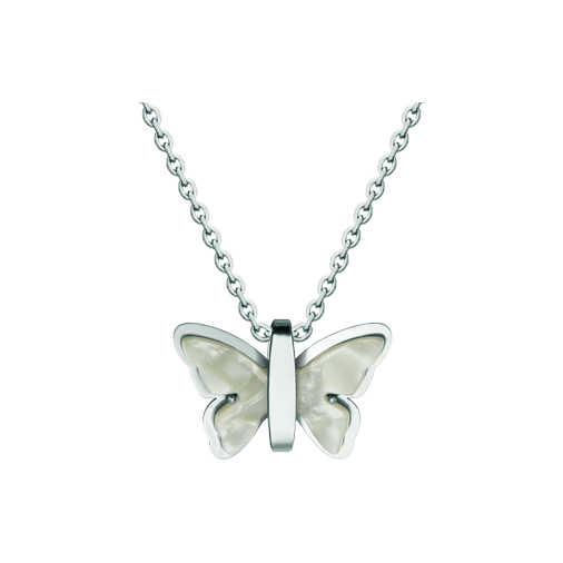 Pendentif papillon Art déco en acier et nacreReferencia: CO1970Pendentif en acier poli lisse et cellulose de nacre.Pièces de musée inspirées des œuvres les plus représentatives des mouvements Art nouveau et Art déco, et du modernisme de la fin du XIXe siècle et du début du XXe siècle.