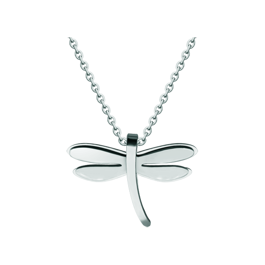 Art Deco dragonfly pendant in steelRef. code: CO1976Pendant made of polished steel smooth to the touch.Museum pieces inspired by the most representative works of the Art Nouveau and Art Deco movements, and the modernism of the late nineteenth and early twentieth centuries.