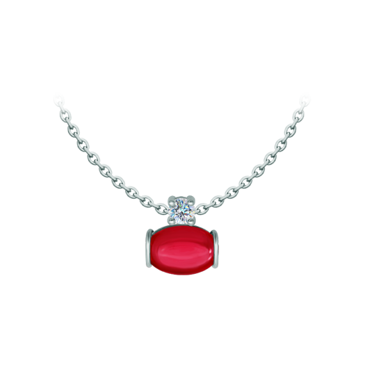 Pendentif en argent avec cristaux ovales colorés et moissaniteReferencia: CO1995Pendentif en argent sterling avec un cabochon de cristal coloré de 14x10mm et une moissanite taillée en brillant de 5mm.La moissanite est une pierre précieuse créée en laboratoire qui a gagné une place spéciale dans la joaillerie en raison de sa beauté et de ses qualités uniques. Elle éblouit par son éclat semblable à celui d'un diamant et par sa grande résistance (9,25 sur l'échelle de Mohs).Découverte à l'origine dans une météorite à la fin du 19e siècle, cette origine 