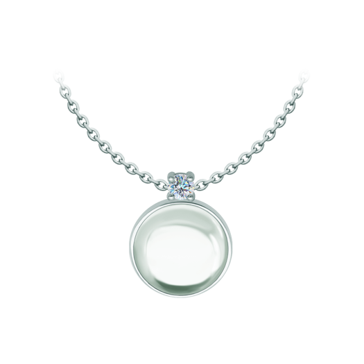 Silver pendant with moissanite and rock crystalRef. code: CO2008Pendant made in sterling silver with a 18x18mm colored crystal cabochon and a 5mm brilliant cut moissanite set.Moissanite is a precious gemstone created in a laboratory that has earned a special place in jewelry for its beauty and unique qualities, it dazzles for its brilliance superior to diamond and its great resistance (9.25 on the Mohs scale).Originally discovered in a meteorite at the end of the 19th century, this 