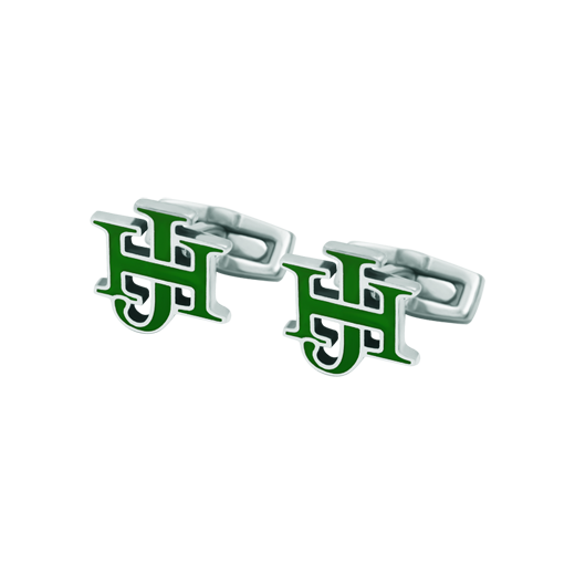 "Capital letters" silver cufflinksRef. code: GE0387Cufflinks made of hand enameled sterling silver