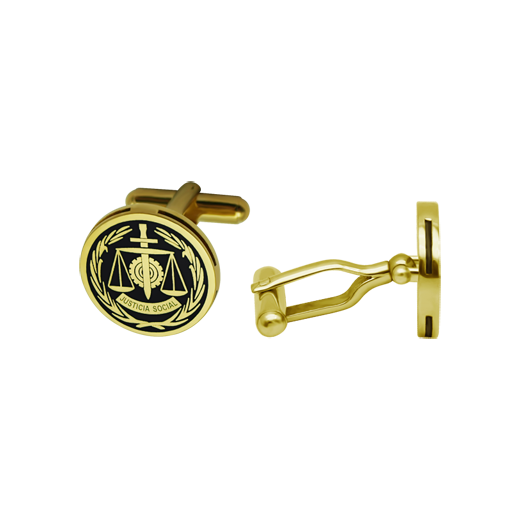 Gold-plated cufflinks for Social GraduatesRef. code: GE0403Cufflinks with social Graduate shield carved in low relief in silver, baked enamel and gold plated.We have all professions and careers available: Advocacy (Lawyer / Law), Commercial Agent, Quantity Surveyor, Architect (Architecture), ATS (Nursing), Fine Arts, Biological Sciences (Biology), Exact Sciences, Physical Sciences, Political Sciences, Political and Economic Sciences, Chemical Sciences, Commerce, Draftsman, Economics, Business, Pharmacy, Philosophy and Letters, Geography, Geological (Geology), Social Graduate, Computer Science, Agricultural Engineering, Civil Engineering, Electronic Engineering, Forestry Engineering, Mining Engineering, Naval Engineering, Higher Industrial Engineering, Industrial Technical Engineering, Telecommunications Engineering, Textile Engineering, Jewelry, Teaching, Medicine, Music, Psychology, Topography, Dentistry, Optics, Journalism, Veterinary Medicine.And if we don't have yours, please contact us.