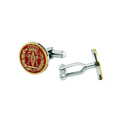 Round gold cufflinks "Telecommunications Engineers"Ref. code: GE0406Cufflinks with Telecommunications Engineer's shield, carved in low relief in 18kt gold and enameled in the oven, completing a meticulous work of great quality.We have all professions and careers available: Advocacy (Lawyer / Law), Commercial Agent, Quantity Surveyor, Architect (Architecture), ATS (Nursing), Fine Arts, Biological Sciences (Biology), Exact Sciences, Physical Sciences, Political Sciences, Political and Economic Sciences, Chemical Sciences, Commerce, Draftsman, Economics, Business, Pharmacy, Philosophy and Letters, Geography, Geological (Geology), Social Graduate, Computer Science, Agricultural Engineering, Civil Engineering, Electronic Engineering, Forestry Engineering, Mining Engineering, Naval Engineering, Higher Industrial Engineering, Industrial Technical Engineering, Telecommunications Engineering, Textile Engineering, Jewelry, Teaching, Medicine, Music, Psychology, Topography, Dentistry, Optics, Journalism, Veterinary Medicine.And if we don't have yours, please contact us.
