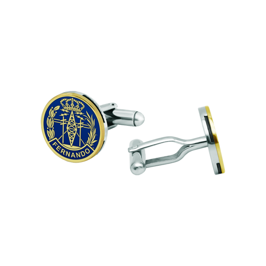 Personalized gold and steel cufflinks "Telecommunications Engineer"Ref. code: GE0409Cufflinks with Telecommunications Engineer's shield carved in low relief in 18kt gold and enameled in the oven, personalized with your name or a special date, completing a meticulous work of great quality.We have all professions and careers available: Advocacy (Lawyer / Law), Commercial Agent, Quantity Surveyor, Architect (Architecture), ATS (Nursing), Fine Arts, Biological Sciences (Biology), Exact Sciences, Physical Sciences, Political Sciences, Political and Economic Sciences, Chemical Sciences, Commerce, Draftsman, Economics, Business, Pharmacy, Philosophy and Letters, Geography, Geological (Geology), Social Graduate, Computer Science, Agricultural Engineering, Civil Engineering, Electronic Engineering, Forestry Engineering, Mining Engineering, Naval Engineering, Higher Industrial Engineering, Industrial Technical Engineering, Telecommunications Engineering, Textile Engineering, Jewelry, Teaching, Medicine, Music, Psychology, Topography, Dentistry, Optics, Journalism, Veterinary Medicine.And if we don't have yours, please contact us.