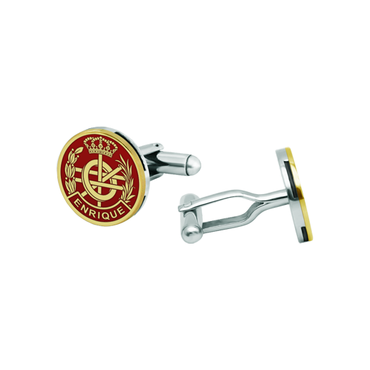 Personalized gold and steel cufflinks "Computer Engineer"Ref. code: GE0409Cufflinks with a computer engineer's shield carved in low relief in 18kt gold and enameled in the oven, personalized with your name or a special date, completing a meticulous work of great quality.We have all professions and careers available: Advocacy (Lawyer / Law), Commercial Agent, Quantity Surveyor, Architect (Architecture), ATS (Nursing), Fine Arts, Biological Sciences (Biology), Exact Sciences, Physical Sciences, Political Sciences, Political and Economic Sciences, Chemical Sciences, Commerce, Draftsman, Economics, Business, Pharmacy, Philosophy and Letters, Geography, Geological (Geology), Social Graduate, Computer Science, Agricultural Engineering, Civil Engineering, Electronic Engineering, Forestry Engineering, Mining Engineering, Naval Engineering, Higher Industrial Engineering, Industrial Technical Engineering, Telecommunications Engineering, Textile Engineering, Jewelry, Teaching, Medicine, Music, Psychology, Topography, Dentistry, Optics, Journalism, Veterinary Medicine.And if we don't have yours, please contact us.