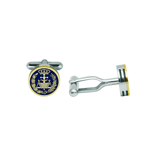Gold right cufflinks in three heightsRef. code: GE0418Cufflinks with coat of arms, carved in low relief in 18 kt gold and enameled in the oven, with a thickness of 4mm in three heights in steel.We have all professions and careers available: Advocacy (Lawyer / Law), Commercial Agent, Quantity Surveyor, Architect (Architecture), ATS (Nursing), Fine Arts, Biological Sciences (Biology), Exact Sciences, Physical Sciences, Political Sciences, Political and Economic Sciences, Chemical Sciences, Commerce, Draftsman, Economics, Business, Pharmacy, Philosophy and Letters, Geography, Geological (Geology), Social Graduate, Computer Science, Agricultural Engineering, Civil Engineering, Electronic Engineering, Forestry Engineering, Mining Engineering, Naval Engineering, Higher Industrial Engineering, Industrial Technical Engineering, Telecommunications Engineering, Textile Engineering, Jewelry, Teaching, Medicine, Music, Psychology, Topography, Dentistry, Optics, Journalism, Veterinary Medicine.And if we don't have yours, please contact us.