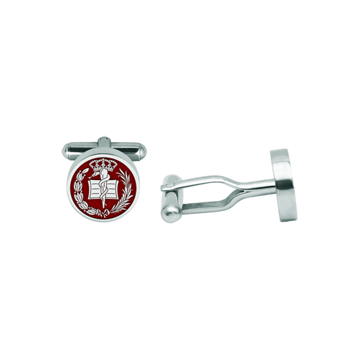 Aluminum and Steel Cufflinks Featuring a Medical ThemeRef. code: GE0434Cufflinks featuring the School of Medicine coat of arms carved in low relief on aluminum, with oven-baked enamel, mounted on 4mm polished steel, representing a meticulously crafted, high-quality piece.We have all professions and careers available: Advocacy (Lawyer / Law), Commercial Agent, Quantity Surveyor, Architect (Architecture), ATS (Nursing), Fine Arts, Biological Sciences (Biology), Exact Sciences, Physical Sciences, Political Sciences, Political and Economic Sciences, Chemical Sciences, Commerce, Draftsman, Economics, Business, Pharmacy, Philosophy and Letters, Geography, Geological (Geology), Social Graduate, Computer Science, Agricultural Engineering, Civil Engineering, Electronic Engineering, Forestry Engineering, Mining Engineering, Naval Engineering, Higher Industrial Engineering, Industrial Technical Engineering, Telecommunications Engineering, Textile Engineering, Jewelry, Teaching, Medicine, Music, Psychology, Topography, Dentistry, Optics, Journalism, Veterinary Medicine.And if we don't have yours, please contact us.