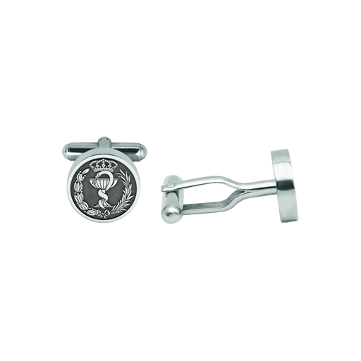 Aluminum and steel cufflinks featuring the pharmacy professionRef. code: GE0435Cufflinks featuring the Pharmacy School’s coat of arms engraved in low relief on aluminum, mounted on 4mm polished steel, showcasing meticulous, high-quality craftsmanship.We have all professions and careers available: Advocacy (Lawyer / Law), Commercial Agent, Quantity Surveyor, Architect (Architecture), ATS (Nursing), Fine Arts, Biological Sciences (Biology), Exact Sciences, Physical Sciences, Political Sciences, Political and Economic Sciences, Chemical Sciences, Commerce, Draftsman, Economics, Business, Pharmacy, Philosophy and Letters, Geography, Geological (Geology), Social Graduate, Computer Science, Agricultural Engineering, Civil Engineering, Electronic Engineering, Forestry Engineering, Mining Engineering, Naval Engineering, Higher Industrial Engineering, Industrial Technical Engineering, Telecommunications Engineering, Textile Engineering, Jewelry, Teaching, Medicine, Music, Psychology, Topography, Dentistry, Optics, Journalism, Veterinary Medicine.And if we don't have yours, please contact us.