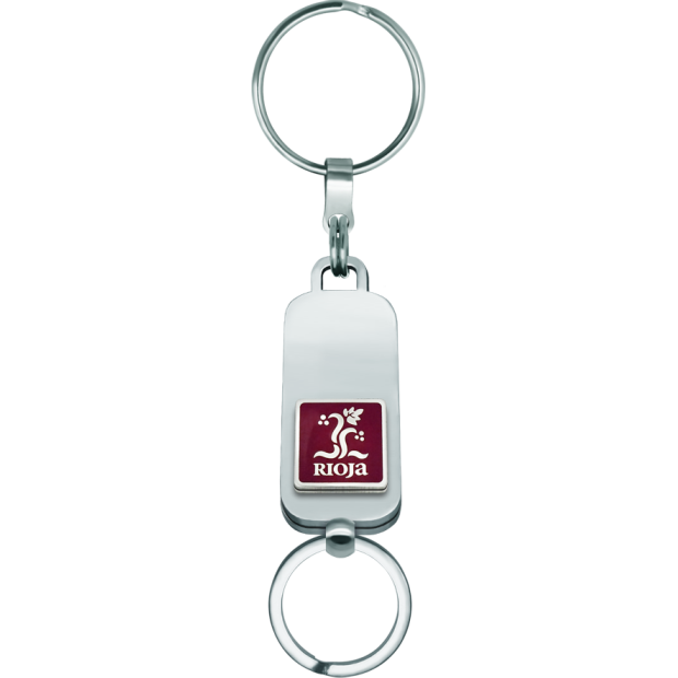 Porte-clés en argent "D.O. Rioja"
Referencia: LL0223
Porte-clés fabriqué dans nos ateliers de manière artisanale en acier poli lisse au toucher et en argent sterling émaillé à la main avec garantie éternelle.