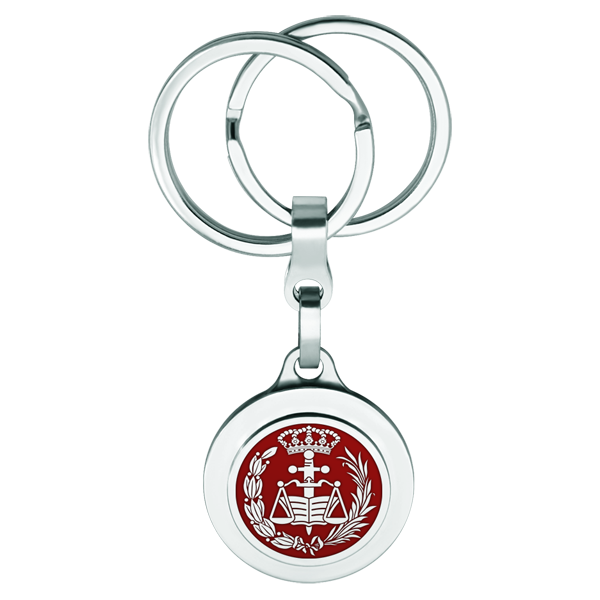 Llavero de Derecho de plata esmaltada y aceroReferencia: LL0334Llavero de Abogado, fabricado en plata de ley esmaltada a mano y acero pulido suave al tacto.Tenemos todas las profesiones y carreras disponibles: Abogacía (Abogado / Derecho), Agente Comercial, Aparejador, Arquitecto (Arquitectura), ATS (Enfermería), Bellas Artes, Ciencias Biológicas (Biología), Ciencias Exactas, Ciencias Físicas, Ciencias Políticas, Ciencias Políticas y Económicas, Ciencias Químicas, Comercio, Delineante, Economía, Empresariales, Farmacia, Filosofía y Letras, Geografía, Geológicas (Geología), Graduado Social, Informática, Ingeniero Agrónomo, Ingeniero de Caminos, Ingeniero Electrónico, Ingeniero de Montes, Ingeniero de Minas, Ingeniero Naval, Ingeniero Industrial Superior, Ingeniero Técnico Industrial, Ingeniero Telecomunicaciones, Ingeniero Textil, Joyero, Magisterio (Profesor), Medicina, Música, Psicología, Topógrafo (Topografía), Odontología, Óptica, Periodismo, Veterinaria.Y si no tenemos la suya, consultenos.