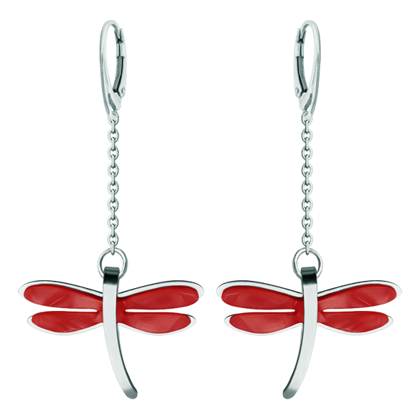 Pendientes de Libélulas Art Déco de acero y nácarReferencia: PE3300Pendientes fabricados en acero pulido suave al tacto y celulosa de nácar.Piezas de museo inspiradas en las obras mas representativas del movimiento Art Nouveau y Art Déco, y del modernismo de finales del siglo XIX y principios del siglo XX.