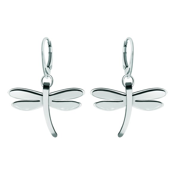Art Deco dragonfly earrings in steelRef. code: PE3315Earrings made of polished steel smooth to the touch.Museum pieces inspired by the most representative works of the Art Nouveau and Art Deco movements, and the modernism of the late nineteenth and early twentieth centuries.