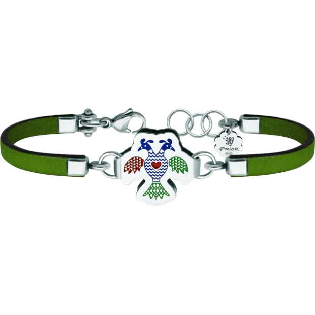 Armband aus Silber, Leder und Stahl "Traditionelle Stickerei aus der Sierra de Francia"Ref. Code: PU26133 mm dickes Lederarmband mit traditionellem Serrano-Motiv, geschnitzt in Sterlingsilber und einbrennlackiert.Inspiriert von der traditionellen Stickerei der Sierra de Francia, typisch für Städte wie La Alberca, Mogarraz und andere Gemeinden in der Sierra, wo Sie diese Kunstwerke genießen können.