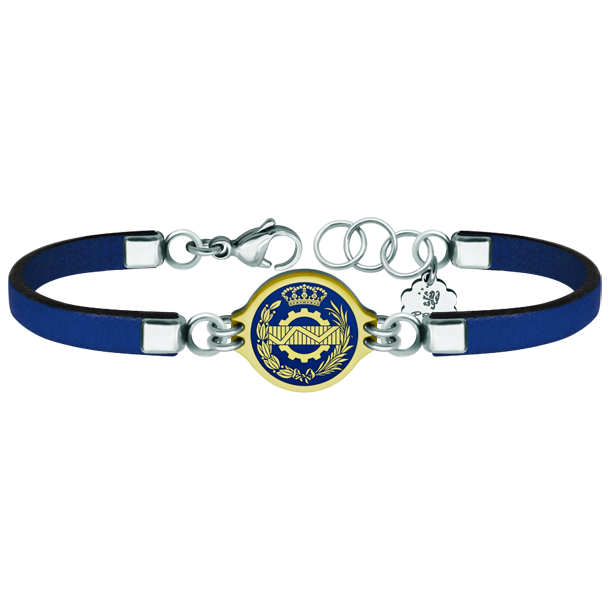 Bracelet en or, acier et cuir "Business"Referencia: PU2757Bracelet en cuir de 3 mm d'épaisseur avec les armoiries d'Empresariales gravées en bas-relief en or 18 kt et émaillées au four.Toutes les professions et carrières sont disponibles : Avocat, Agent commercial, Métreur, Architecte, ATS, Beaux-Arts, Sciences biologiques, Sciences exactes, Sciences physiques, Sciences politiques, Sciences politiques et économiques, Sciences chimiques, Commerce, Dessinateur, Economie, Gestion, Pharmacie, Philosophie et Lettres, Géographie, Géologie, Sciences sociales, Informatique, Génie agricole, Génie civil, Génie électronique, Génie forestier, Génie minier, Génie naval, Génie industriel supérieur, Génie technique industriel, Génie des télécommunications, Génie textile, Bijouterie, Enseignement, Médecine, Musique, Psychologie, Topographie, Odontologie, Optique, Journalisme, Médecine vétérinaire.Et si nous n'avons pas le vôtre, n'hésitez pas à nous contacter.