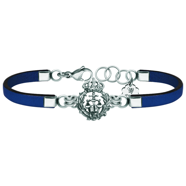 Silver, steel and leather bracelet "Abogado"Ref. code: PU27693mm thick leather bracelet with the Abogados shield in sterling silver.We have all professions and careers available: Advocacy (Lawyer / Law), Commercial Agent, Quantity Surveyor, Architect (Architecture), ATS (Nursing), Fine Arts, Biological Sciences (Biology), Exact Sciences, Physical Sciences, Political Sciences, Political and Economic Sciences, Chemical Sciences, Commerce, Draftsman, Economics, Business, Pharmacy, Philosophy and Letters, Geography, Geological (Geology), Social Graduate, Computer Science, Agricultural Engineering, Civil Engineering, Electronic Engineering, Forestry Engineering, Mining Engineering, Naval Engineering, Higher Industrial Engineering, Industrial Technical Engineering, Telecommunications Engineering, Textile Engineering, Jewelry, Teaching, Medicine, Music, Psychology, Topography, Dentistry, Optics, Journalism, Veterinary Medicine.And if we don't have yours, please contact us.