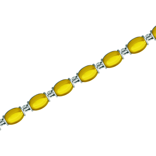 Silberarmband mit farbigen KristallenRef. Code: PU2774Armband aus Sterlingsilber mit farbigen Glascabochons.