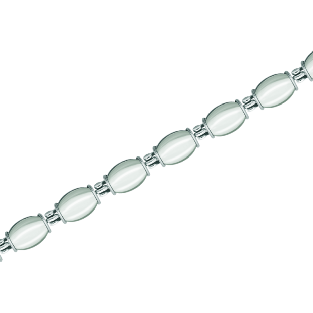 Silberarmband mit BergkristallRef. Code: PU2774Armband aus Sterlingsilber mit farbigen Glascabochons.