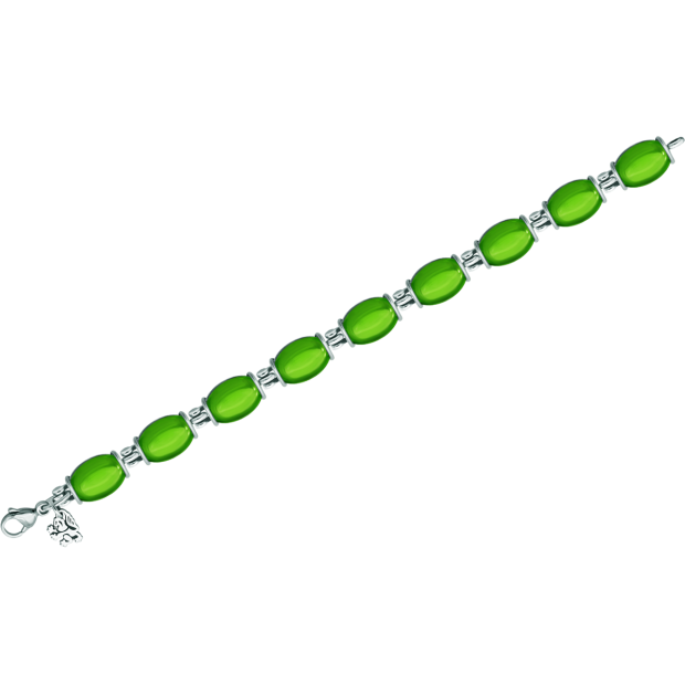 Silberarmband mit KristallcabochonsRef. Code: PU2774Armband aus Sterlingsilber mit farbigen Glascabochons.