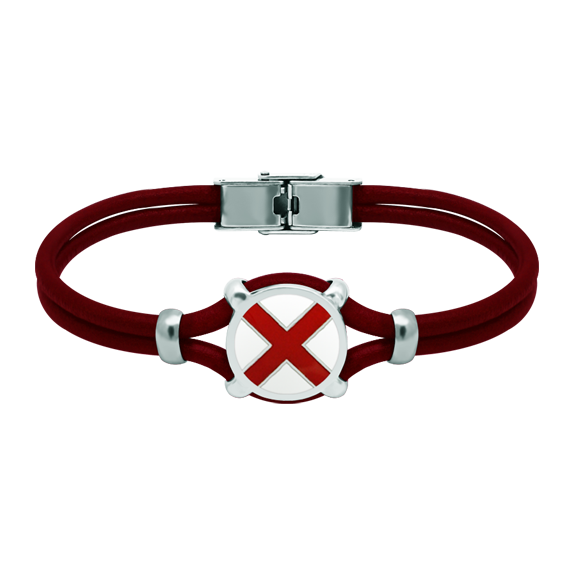 Silber- und Lederarmband "Nautische Flagge"Ref. Code: PU2791Personalisiertes 3 mm dickes Lederarmband mit der nautischen Flagge Ihres Namens, die in Sterlingsilber geschnitzt und im Ofen emailliert wurde.