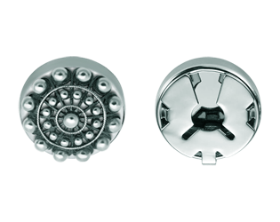 Knopf Abdeckung Knopf charro in SterlingsilberRef. Code: CB0002Knopfleiste mit Charro-Knopf aus Sterlingsilber.Gr&ouml;&szlig;e: 16x16mm.