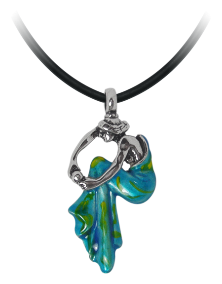 Colgante Art Nouveau "Mujer sentada"Referencia: CO0012Colgante Art Nouveau fabricado en plata de 1ª ley.Vestido esmaltado en azul, verde o ámbar.Piezas de museo inspiradas en las obras mas representativas del movimiento Art Nouveau y Art Déco, y del modernismo de finales del siglo XIX y principios del siglo XX.Medida: 25x50mm.