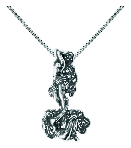 Pendentif Art Nouveau en argent "Femmes entrelacées"Referencia: CO0069Pendentif Art nouveau en argent sterling.Pièces de musée inspirées des œuvres les plus représentatives des mouvements Art nouveau et Art déco, et du modernisme de la fin du XIXe siècle et du début du XXe siècle.Medida: 22x45mm.