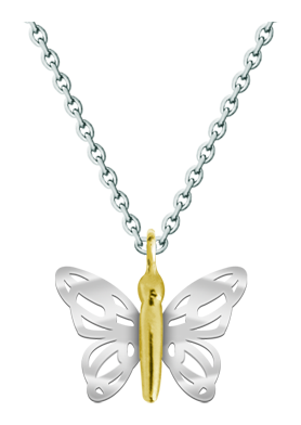 Pendentif "papillon" Art Nouveau en argent et orReferencia: CO0805Pendentif papillon avec ailes Art Nouveau en argent sterling et corps plaqué or.Pièces de musée inspirées des œuvres les plus représentatives des mouvements Art nouveau et Art déco, et du modernisme de la fin du XIXe siècle et du début du XXe siècle.Medida: 23x17mm.