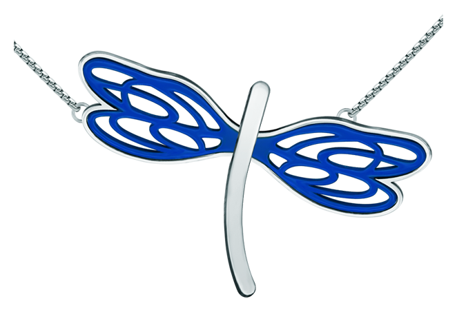 Colgante de plata Art Nouveau "Libélula" (Bleu)Referencia: CO1537Colgante fabricado en acero pulido suave al tacto con alas lacadas en colores.Piezas de museo inspiradas en las obras mas representativas del movimiento Art Nouveau y Art Déco, y del modernismo de finales del siglo XIX y principios del siglo XX.Medida: 67x40mm.