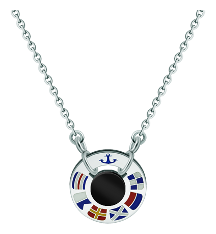 Anhänger aus Silber, Stahl und schwarzem Onyx "Nautische Flaggen" (Onix)Ref. Code: CO1849Personalisierter Radanhänger mit nautischen Flaggen, die Ihren Namen darstellen, aus Sterlingsilber geschnitzt und in Ihren repräsentativen Farben einbrennlackiert, mit einem schwarzen Onyx in der Mitte.Gr&ouml;&szlig;e: 20x20mm.