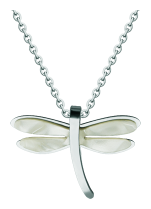 Colgante de Libélula Art Déco de acero y nácar (Blanco)Referencia: CO1962Colgante fabricado en acero pulido suave al tacto y celulosa de nácar.Piezas de museo inspiradas en las obras mas representativas del movimiento Art Nouveau y Art Déco, y del modernismo de finales del siglo XIX y principios del siglo XX.Medida: 34x26mm.