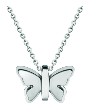 Art Deco Butterfly Pendant in steelRef. code: CO1981Pendant made of polished steel smooth to the touch.Museum pieces inspired by the most representative works of the Art Nouveau and Art Deco movements, and the modernism of the late nineteenth and early twentieth centuries.Size: 26x18mm.