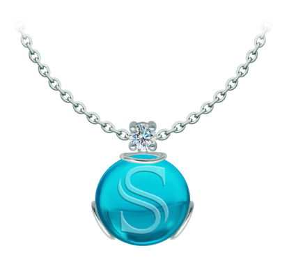 Silberanhänger mit Moissanit und Kristallcabochon, personalisiert mit einer Initiale (Blau)Ref. Code: CO1998Anhänger aus Sterlingsilber mit einem 18x18 mm großen farbigen Glascabochon, in den Ihre Initialen eingraviert sind, und einem 5 mm großen Moissanit im Brillantschliff.Moissanit ist ein im Labor hergestellter Edelstein, der aufgrund seiner Schönheit und seiner einzigartigen Eigenschaften einen besonderen Platz in der Schmuckherstellung einnimmt. Er besticht durch seinen diamantenähnlichen Glanz und seine hohe Festigkeit (9,25 auf der Mohs-Skala).Ursprünglich wurde er Ende des 19. Jahrhunderts in einem Meteoriten entdeckt, und dieser 