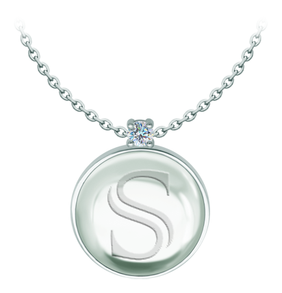 Personalisierter Silberanhänger mit eingravierten Buchstaben aus Bergkristall und MoissanitRef. Code: CO2011Anhänger aus Sterlingsilber mit einem 25x25 mm großen farbigen Glascabochon, in den Ihre Initialen eingraviert sind, und einem 5 mm großen Moissanit im Brillantschliff.Moissanit ist ein im Labor hergestellter Edelstein, der aufgrund seiner Schönheit und seiner einzigartigen Eigenschaften einen besonderen Platz in der Schmuckherstellung einnimmt. Er besticht durch seinen diamantenähnlichen Glanz und seine hohe Festigkeit (9,25 auf der Mohs-Skala).Ursprünglich wurde er Ende des 19. Jahrhunderts in einem Meteoriten entdeckt, und dieser 