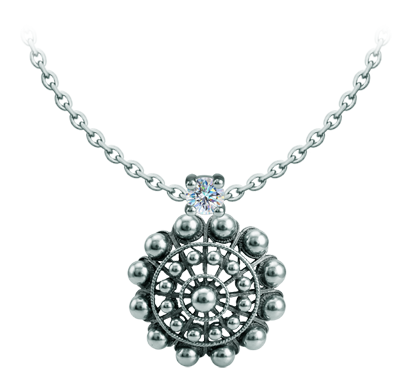 Pendentif bouton Charro en argent avec moissanite
Referencia: CO2021
Pendentif en argent sterling accompagné d'une moissanite de 5 mm de taille brillant sertie dans un diamant.
La moissanite est une pierre précieuse créée en laboratoire qui a gagné une place spéciale dans la joaillerie en raison de sa beauté et de ses qualités uniques. Elle éblouit par son éclat semblable à celui d'un diamant et par sa grande résistance (9,25 sur l'échelle de Mohs).
Découverte à l'origine dans une météorite à la fin du 19e siècle, cette origine Pendentif bouton Charro en argent avec moissanite
Referencia: CO2021
Pendentif en argent sterling accompagné d'une moissanite de 5 mm de taille brillant sertie dans un diamant.
La moissanite est une pierre précieuse créée en laboratoire qui a gagné une place spéciale dans la joaillerie en raison de sa beauté et de ses qualités uniques. Elle éblouit par son éclat semblable à celui d'un diamant et par sa grande résistance (9,25 sur l'échelle de Mohs).
Découverte à l'origine dans une météorite à la fin du 19e siècle, cette origine