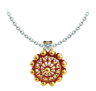 Colgante Boton Charro chapado en oro esmaltado con moissanita (Rojo)
Referencia: CO2039
Colgante chapado en oro esmaltado al horno, acompañado de una moissanita talla brillante de 5mm engastada.
La moissanita es una gema preciosa creada en laboratorio que se ha ganado un lugar especial en la joyería por su belleza y cualidades únicas, deslumbra por su brillo superior al del diamante y su gran resistencia (9,25 en la escala de Mohs).
Descubierta originalmente en un meteorito a finales del siglo XIX, y ese origen “estelar” le otorga un encanto singular.
Llena de destellos únicos, combina lujo y elegancia en una sola joya.
Medida: 22x22mm. Colgante Boton Charro chapado en oro esmaltado con moissanita (Rojo)
Referencia: CO2039
Colgante chapado en oro esmaltado al horno, acompañado de una moissanita talla brillante de 5mm engastada.
La moissanita es una gema preciosa creada en laboratorio que se ha ganado un lugar especial en la joyería por su belleza y cualidades únicas, deslumbra por su brillo superior al del diamante y su gran resistencia (9,25 en la escala de Mohs).
Descubierta originalmente en un meteorito a finales del siglo XIX, y ese origen “estelar” le otorga un encanto singular.
Llena de destellos únicos, combina lujo y elegancia en una sola joya.
Medida: 22x22mm.