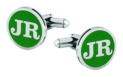 Personalisierte Manschettenknöpfe aus Silber mit der Gravur "Initialen, zwei Buchstaben" (Grün)Ref. Code: GE0236Personalisierte Manschettenknöpfe mit den Buchstaben Ihrer Initialen, die im Flachrelief in Sterlingsilber geschnitzt und im Ofen emailliert wurden.Gr&ouml;&szlig;e: 16x16mm.