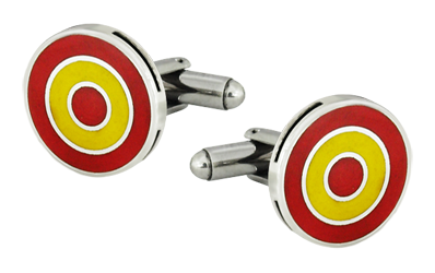 Gemelos de plata "Bandera de España"Referencia: GE0237Gemelos fabricados en plata de ley y acero.Esmaltados a mano.Medida: 18x18mm.