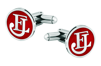 Gemelos de iniciales de plata con dos letras entrelazadas (Rojo)Referencia: GE0314Gemelos personalizados con las letras de sus iniciales talladas bajo relieve en plata de ley y esmaltadas al horno.Trabajo artesanal de gran minuciosidad.Ideales para combinar con sus mejores camisas en cualquier celebración.Medida: 16x16mm.