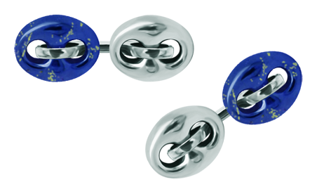 Gemelos náuticos de lapislázuli, plata y acero "Calabrotes dobles"
Referencia: GE0360
Gemelos de calabrote con movimiento fabricados en lapislázuli, plata de ley y acero pulido suave al tacto.
Medida: 18x13mm. Gemelos náuticos de lapislázuli, plata y acero "Calabrotes dobles"
Referencia: GE0360
Gemelos de calabrote con movimiento fabricados en lapislázuli, plata de ley y acero pulido suave al tacto.
Medida: 18x13mm.