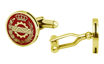 Boutons de manchette plaqués or (Rouge)Referencia: GE0407Boutons de manchette avec armoiries d'Empresariales sculptées, émaillées au four et plaquées or en bas-relief.Toutes les professions et carrières sont disponibles : Avocat, Agent commercial, Métreur, Architecte, ATS, Beaux-Arts, Sciences biologiques, Sciences exactes, Sciences physiques, Sciences politiques, Sciences politiques et économiques, Sciences chimiques, Commerce, Dessinateur, Economie, Gestion, Pharmacie, Philosophie et Lettres, Géographie, Géologie, Sciences sociales, Informatique, Génie agricole, Génie civil, Génie électronique, Génie forestier, Génie minier, Génie naval, Génie industriel supérieur, Génie technique industriel, Génie des télécommunications, Génie textile, Bijouterie, Enseignement, Médecine, Musique, Psychologie, Topographie, Odontologie, Optique, Journalisme, Médecine vétérinaire.Et si nous n'avons pas le vôtre, n'hésitez pas à nous contacter.Medida: 18x18mm.