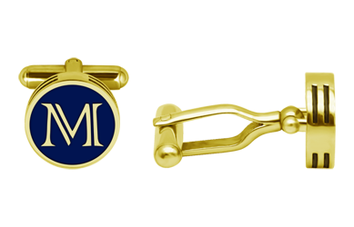 Gemelos personalizados con iniciales chapados en oro en tres alturas (Azul)Referencia: GE0420Gemelos chapados en oro personalizados con las letras inciales de su nombre talladas bajo relieve y esmaltados al horno, en tres alturas, con un grueso de 4mm en tres alturas.Medida: 14x14mm.