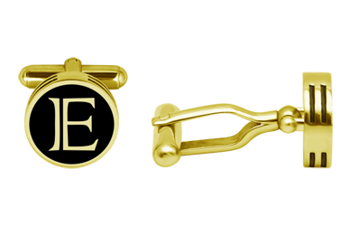 Gemelos personalizados con iniciales chapados en oro en tres alturas (Negro)Referencia: GE0420Gemelos chapados en oro personalizados con las letras inciales de su nombre talladas bajo relieve y esmaltados al horno, en tres alturas, con un grueso de 4mm en tres alturas.Medida: 14x14mm.