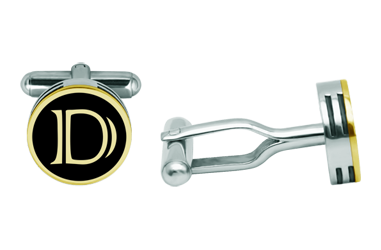 Gemelos personalizados con iniciales de oro en tres alturas (Negro)Referencia: GE0421Gemelos personalizados con las letras inciales de su nombre talladas bajo relieve en oro de 18 ktes y esmaltados al horno, sobre acero pulido en tres alturas, con un grueso de 4mm en tres alturas.Medida: 14x14mm.